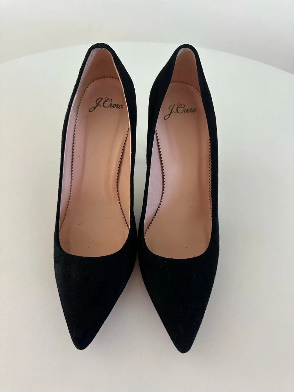New J Crew Black Suede Pointed-Toe Stiletto Pumps - Women